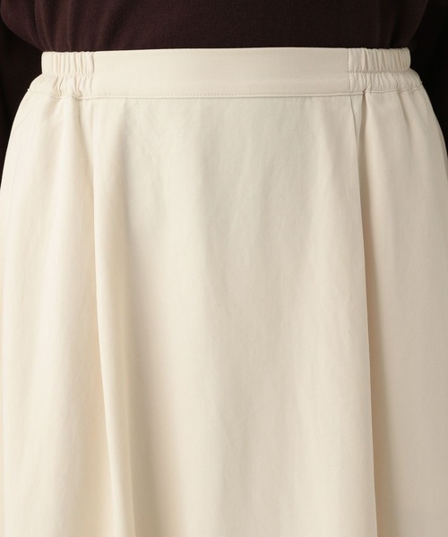 Elura（エルーラ）の「ギャザーフレアスカート/607996（スカート・レディース・キャメル/オフホワイト・FREE）」の13枚目の写真
