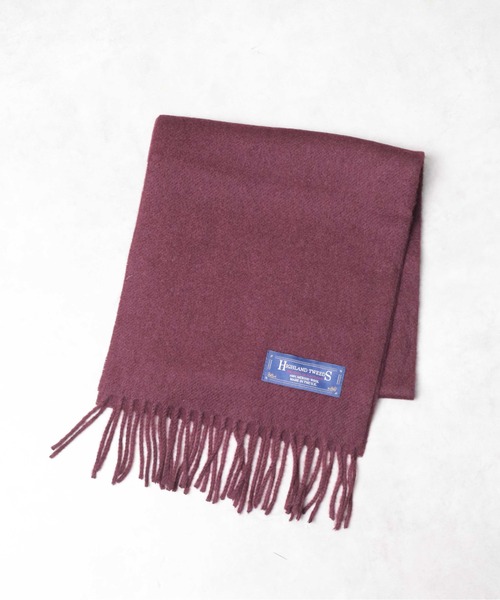 HIGHLAND TWEEDS(ハイランドツィード)の「【63】【HIGHLAND TWEEDS/ハイランドツイード】WOOL SCARF(マフラー・メンズ・その他2/その他1/ベージュ/ダークグレー/ブラック/その他/ワインレッド・FREE)」の4枚目の写真