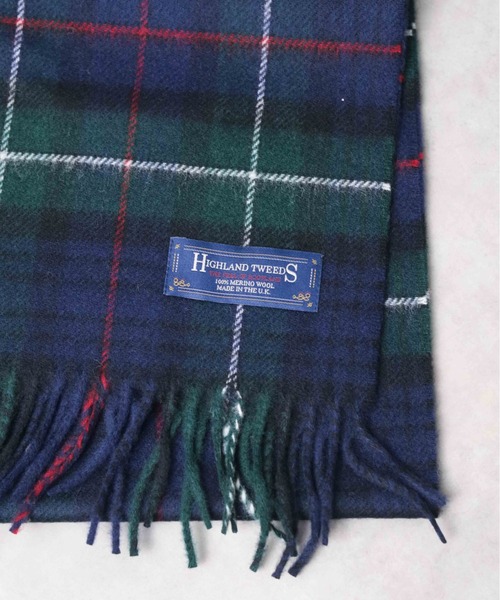 HIGHLAND TWEEDS(ハイランドツィード)の「【63】【HIGHLAND TWEEDS/ハイランドツイード】WOOL SCARF(マフラー・メンズ・その他2/その他1/ベージュ/ダークグレー/ブラック/その他/ワインレッド・FREE)」の12枚目の写真