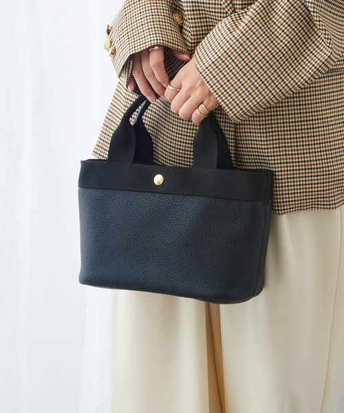 MAISON BREEZE（メゾンブリーズ）の「【MAISON BREEZE】ポーチ付き 2wayテープショルダーバッグ ハンドバッグ SNBD（ショルダーバッグ・レディース・ベージュ/ブラック/グレー・FREE）」の7枚目の写真