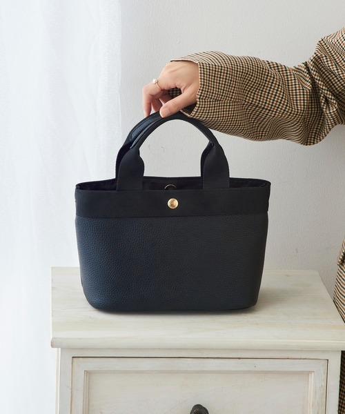 MAISON BREEZE（メゾンブリーズ）の「【MAISON BREEZE】ポーチ付き 2wayテープショルダーバッグ ハンドバッグ SNBD（ショルダーバッグ・レディース・ベージュ/ブラック/グレー・FREE）」の4枚目の写真