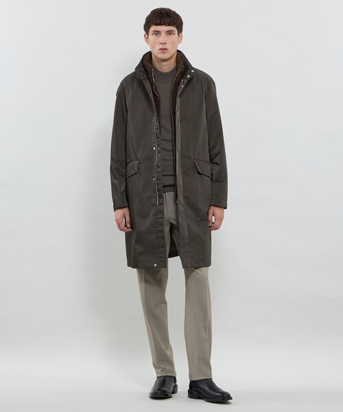 MACKINTOSH LONDON（マッキントッシュ ロンドン）の「【BILTON】高密度ポリエステルスタンドカラーコート（その他アウター・メンズ・チャコールグレー/グリーン系その他5・38/40）」の18枚目の写真