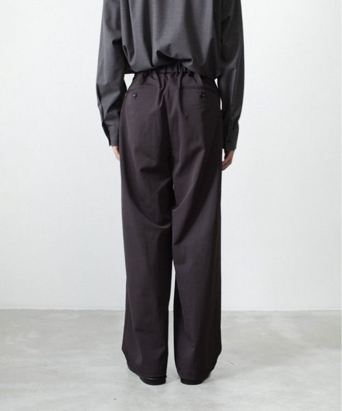 ATTACHMENT（アタッチメント）の「PE/CO/LI ドライツイル ワイドトラウザーズ / PE/CO/LI DRY TWILL WIDE TROUSERS（スラックス・メンズ・ブラック・1/2）」の16枚目の写真