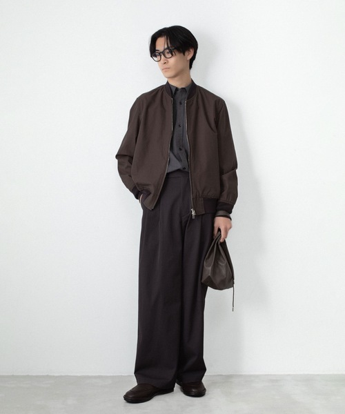 ATTACHMENT（アタッチメント）の「PE/CO/LI ドライツイル ワイドトラウザーズ / PE/CO/LI DRY TWILL WIDE TROUSERS（スラックス・メンズ・ブラック・1/2）」の22枚目の写真