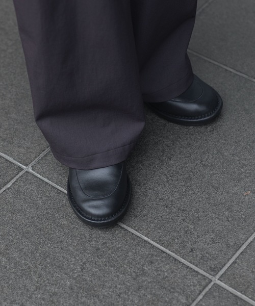 ATTACHMENT（アタッチメント）の「PE/CO/LI ドライツイル ワイドトラウザーズ / PE/CO/LI DRY TWILL WIDE TROUSERS（スラックス・メンズ・ブラック・1/2）」の7枚目の写真