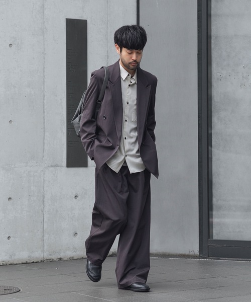 ATTACHMENT（アタッチメント）の「PE/CO/LI ドライツイル ワイドトラウザーズ / PE/CO/LI DRY TWILL WIDE TROUSERS（スラックス・メンズ・ブラック・1/2）」の10枚目の写真