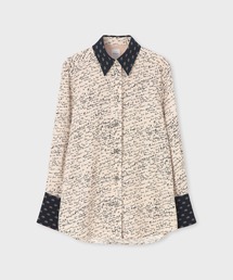 Paul Smith | ウィメンズ "Slide Notes" ブロッキング シャツ / 255056 329B(シャツ/ブラウス)