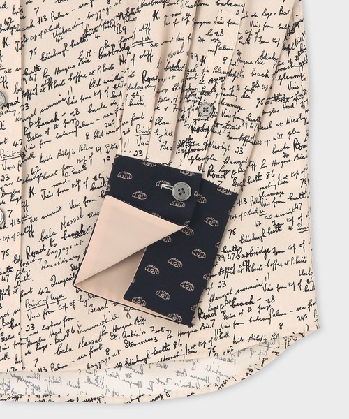 Paul Smith（ポールスミス）の「ウィメンズ "Slide Notes" ブロッキング シャツ / 255056 329B（シャツ/ブラウス・レディース・アイボリー・38/40）」の3枚目の写真