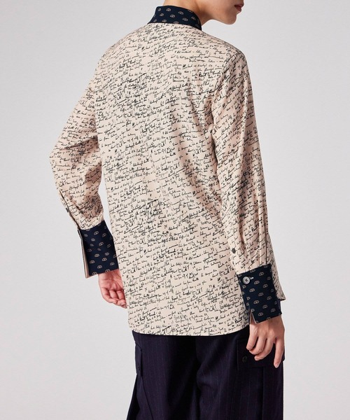 Paul Smith（ポールスミス）の「ウィメンズ "Slide Notes" ブロッキング シャツ / 255056 329B（シャツ/ブラウス・レディース・アイボリー・38/40）」の6枚目の写真