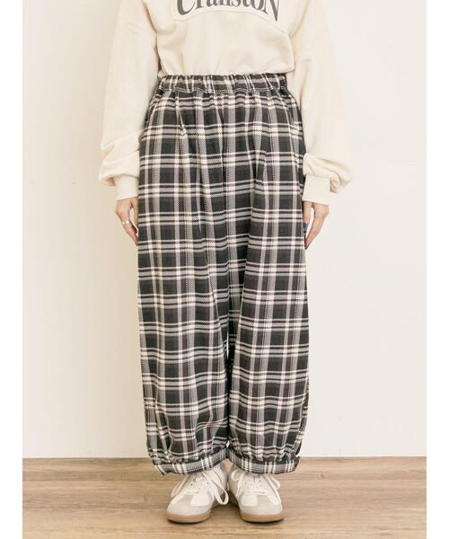 Samansa Mos2（サマンサ モスモス）の「【M/Lサイズ】チェック柄アソートバルーンパンツ（その他パンツ・レディース・ベージュ/ブラック/ブラウン・M/L）」の20枚目の写真
