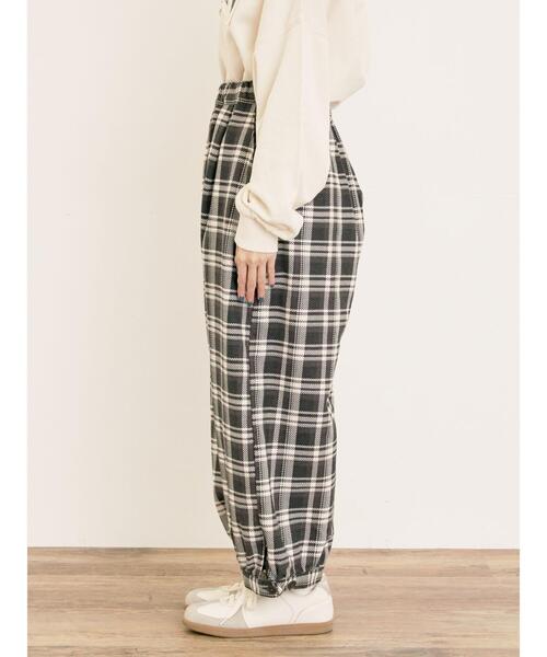 Samansa Mos2（サマンサ モスモス）の「【M/Lサイズ】チェック柄アソートバルーンパンツ（その他パンツ・レディース・ベージュ/ブラック/ブラウン・M/L）」の19枚目の写真