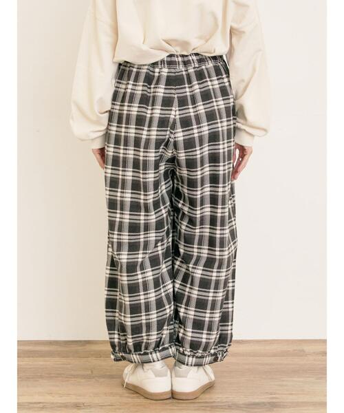 Samansa Mos2（サマンサ モスモス）の「【M/Lサイズ】チェック柄アソートバルーンパンツ（その他パンツ・レディース・ベージュ/ブラック/ブラウン・M/L）」の18枚目の写真