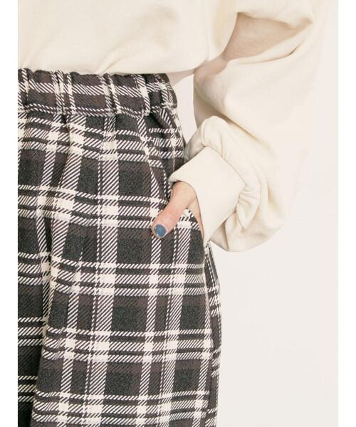 Samansa Mos2（サマンサ モスモス）の「【M/Lサイズ】チェック柄アソートバルーンパンツ（その他パンツ・レディース・ベージュ/ブラック/ブラウン・M/L）」の16枚目の写真