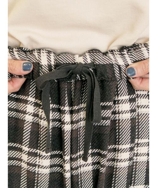 Samansa Mos2（サマンサ モスモス）の「【M/Lサイズ】チェック柄アソートバルーンパンツ（その他パンツ・レディース・ベージュ/ブラック/ブラウン・M/L）」の13枚目の写真