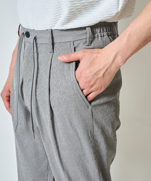 TETE HOMME（テットオム）の「楊柳ストレッチイージーパンツ（その他パンツ・メンズ・カーキ/グレー/ネイビー・MEDIUM/LARGE/X-LARGE）」の12枚目の写真