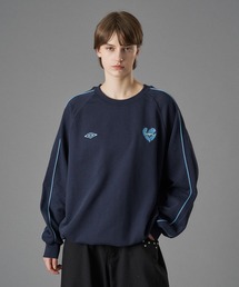 【 UMBRO 】PIPING DRAW CODE SWEAT / パイピングドローコードスウェット