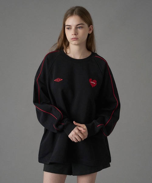 UMBRO 】PIPING DRAW CODE SWEAT / パイピングドローコードスウェット