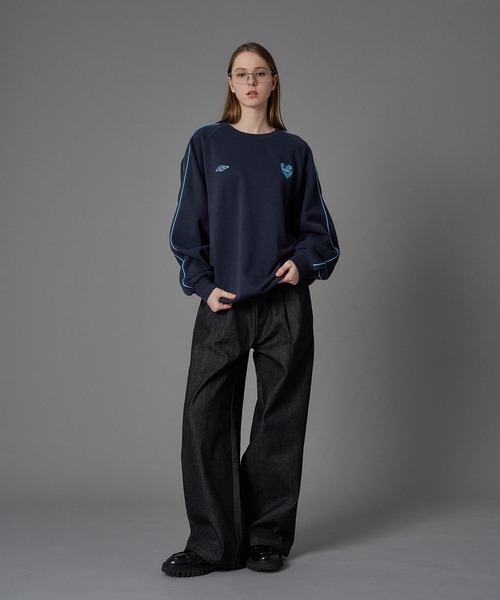 UMBRO 】PIPING DRAW CODE SWEAT / パイピングドローコードスウェット