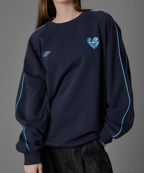 UMBRO 】PIPING DRAW CODE SWEAT / パイピングドローコードスウェット