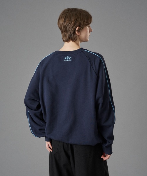 UMBRO 】PIPING DRAW CODE SWEAT / パイピングドローコードスウェット