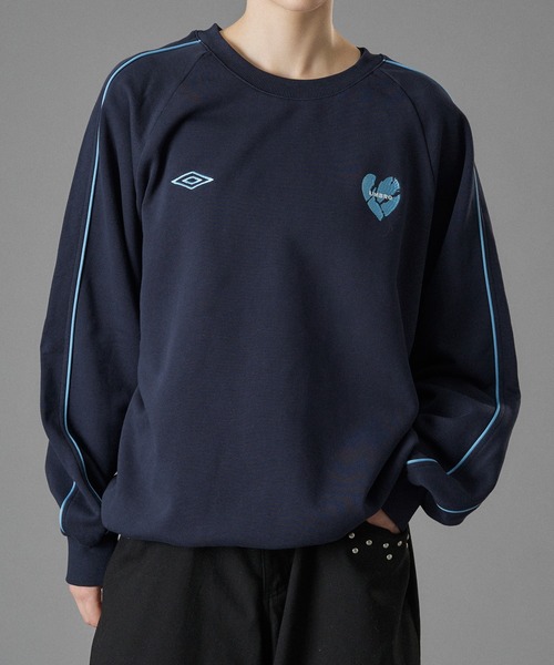 UMBRO 】PIPING DRAW CODE SWEAT / パイピングドローコードスウェット
