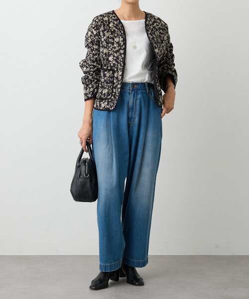 BEARDSLEY(ビアズリー)の「フルカワコラボ ルーズタックデニム(デニムパンツ・レディース・インディゴブルー・2/1)」の10枚目の写真