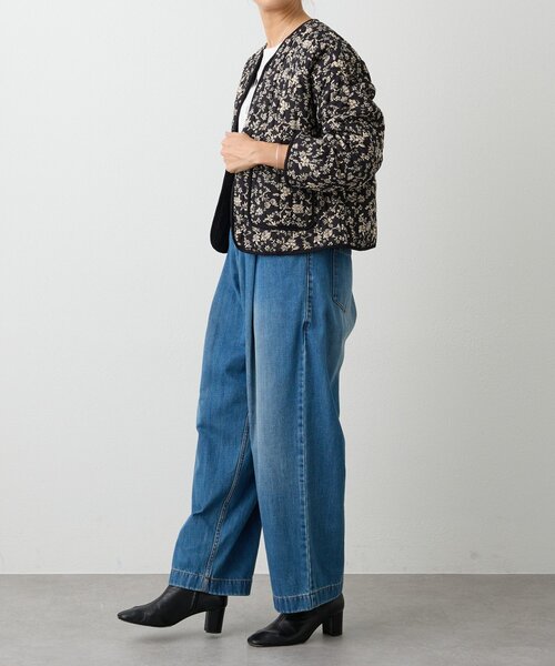 BEARDSLEY(ビアズリー)の「フルカワコラボ ルーズタックデニム(デニムパンツ・レディース・インディゴブルー・2/1)」の11枚目の写真