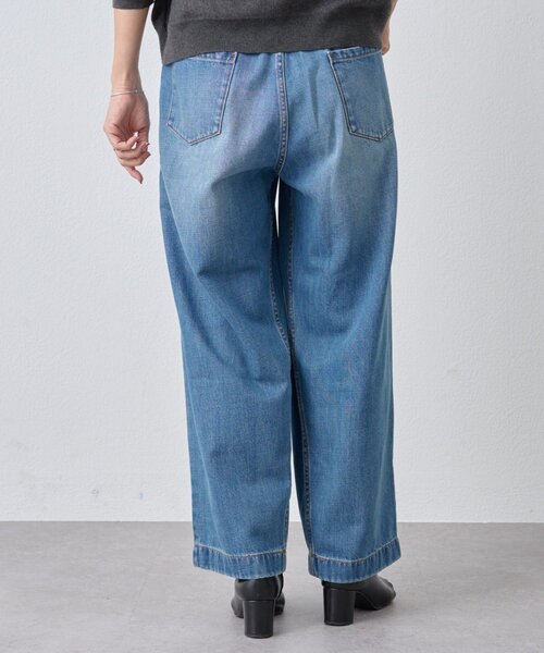 BEARDSLEY(ビアズリー)の「フルカワコラボ ルーズタックデニム(デニムパンツ・レディース・インディゴブルー・2/1)」の16枚目の写真