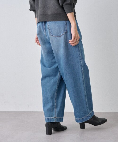 BEARDSLEY(ビアズリー)の「フルカワコラボ ルーズタックデニム(デニムパンツ・レディース・インディゴブルー・2/1)」の17枚目の写真
