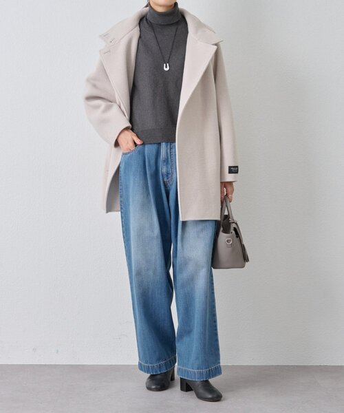 BEARDSLEY(ビアズリー)の「フルカワコラボ ルーズタックデニム(デニムパンツ・レディース・インディゴブルー・2/1)」の21枚目の写真