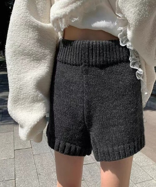 Ritzy(リッツィー)の「ニットショートパンツ(その他パンツ・レディース・ブラック/ブラウン/ライトグレー/ダークグレー・FREE)」の17枚目の写真