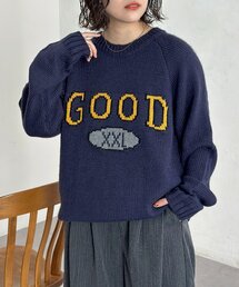 CPCM | カレッジロゴラグランニット(ニット/セーター)