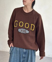 CPCM | カレッジロゴラグランニット(ニット/セーター)