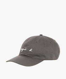 agnes b.（アニエスベー）の「メンズ ロゴ刺繍 コットン キャップ（キャップ）」