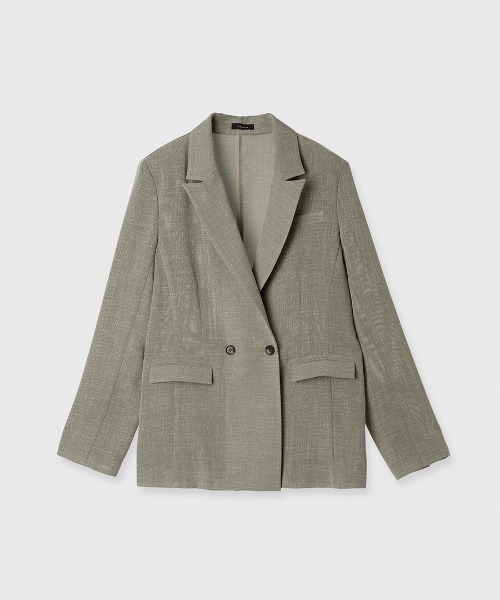 anuans（アニュアンス）の「メッシュダブルジャケット（テーラードジャケット・レディース・ベージュ/ダークネイビー・SMALL/MEDIUM）」の13枚目の写真