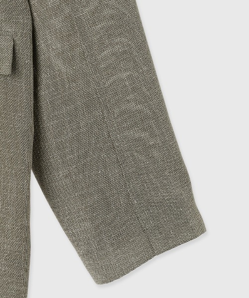 anuans（アニュアンス）の「メッシュダブルジャケット（テーラードジャケット・レディース・ベージュ/ダークネイビー・SMALL/MEDIUM）」の3枚目の写真