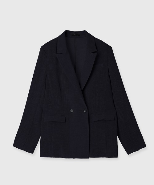 anuans（アニュアンス）の「メッシュダブルジャケット（テーラードジャケット・レディース・ベージュ/ダークネイビー・SMALL/MEDIUM）」の14枚目の写真