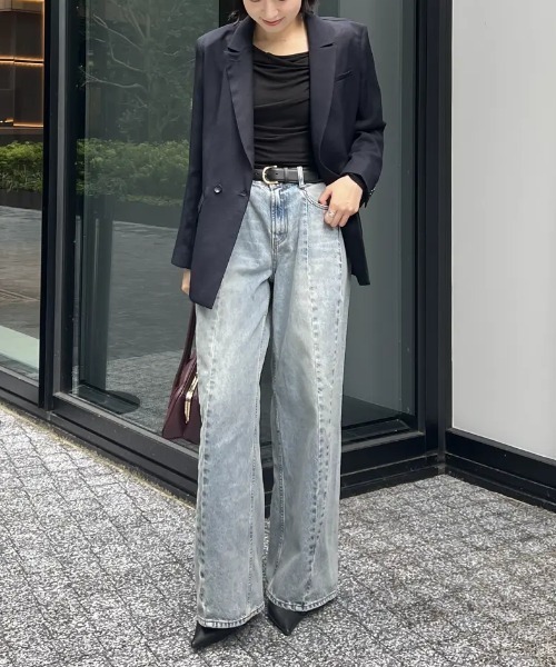 anuans(アニュアンス)の「メッシュダブルジャケット(テーラードジャケット・レディース・ダークネイビー/ベージュ・SMALL/MEDIUM)」の17枚目の写真