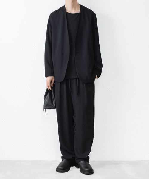 ATTACHMENT(アタッチメント)の「100/3 ハイツイスト ジャージー スリムフィット S/S TEE / 100/3 HIGH TWIST JERSEY SLIM FIT S/S TEE(Tシャツ/カットソー・メンズ・グレー/ホワイト/ライトオレンジ系/ブラック・1/3/2/4)」の6枚目の写真