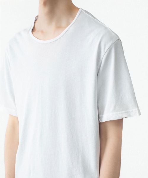 ATTACHMENT(アタッチメント)の「100/3 ハイツイスト ジャージー スリムフィット S/S TEE / 100/3 HIGH TWIST JERSEY SLIM FIT S/S TEE(Tシャツ/カットソー・メンズ・グレー/ホワイト/ライトオレンジ系/ブラック・1/3/2/4)」の20枚目の写真