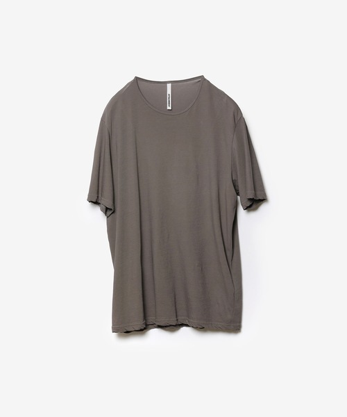ATTACHMENT(アタッチメント)の「100/3 ハイツイスト ジャージー スリムフィット S/S TEE / 100/3 HIGH TWIST JERSEY SLIM FIT S/S TEE(Tシャツ/カットソー・メンズ・グレー/ホワイト/ライトオレンジ系/ブラック・1/3/2/4)」の7枚目の写真