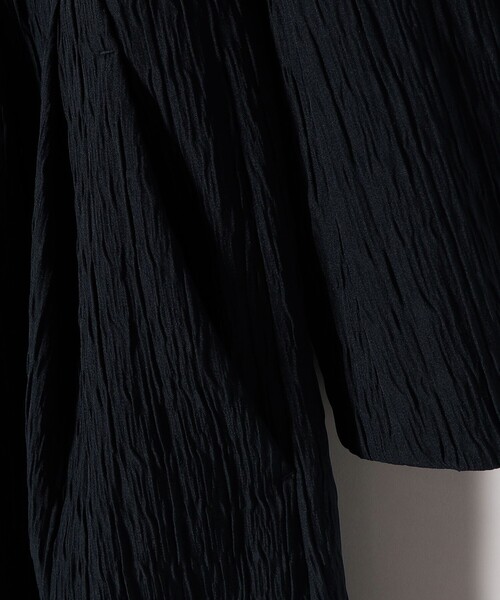 SHIPS any（シップス エニィ）の「SHIPS any:〈手洗い可能〉ジャカード ウエスト タック ノーカラー ワンピース［NAVY BLUE］（ワンピース・レディース・ネイビー/ナチュラル/ブラック・ONE SIZE）」の18枚目の写真