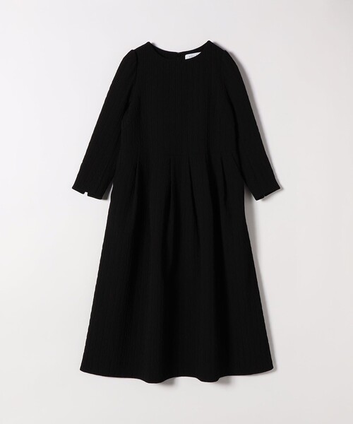 SHIPS any:〈手洗い可能〉ジャカード ウエスト タック ノーカラー