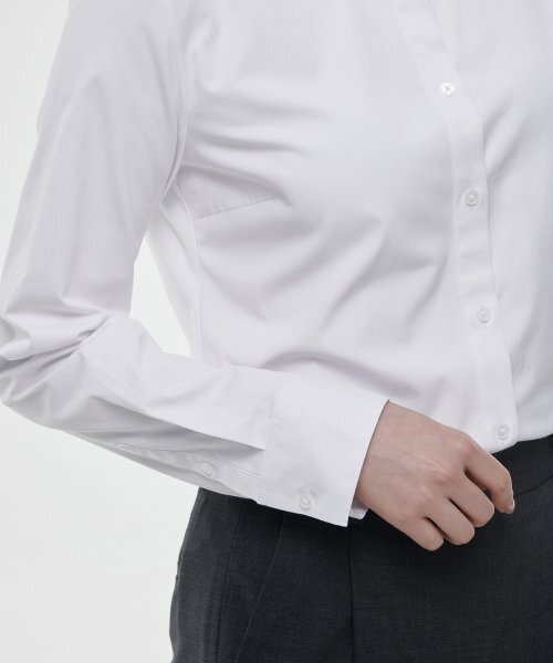 MUSINSA STANDARD WOMAN（ムシンサスタンダードウーマン）の「ウィメンズスリムフィットシャツ[ホワイト]（シャツ/ブラウス・レディース・その他・SMALL/MEDIUM/LARGE/X-SMALL）」の20枚目の写真