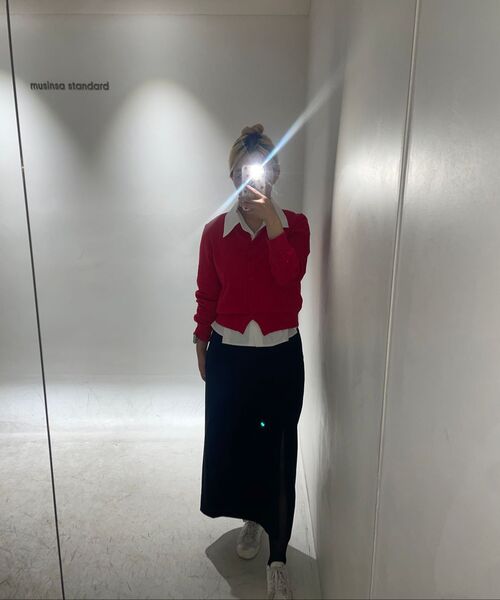 MUSINSA STANDARD WOMAN（ムシンサスタンダードウーマン）の「ウィメンズスリムフィットシャツ[ホワイト]（シャツ/ブラウス・レディース・その他・SMALL/MEDIUM/LARGE/X-SMALL）」の16枚目の写真