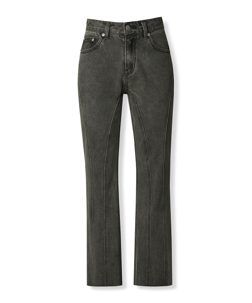 AVANDRESS（アバンドレス ）の「Thin Bootscut Pants VINTAGE BLUE（デニムパンツ・レディース・エメラルドブルー・SMALL/MEDIUM/LARGE/X-LARGE）」の20枚目の写真