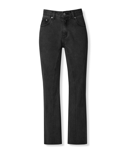 AVANDRESS（アバンドレス ）の「Thin Bootscut Pants VINTAGE BLUE（デニムパンツ・レディース・エメラルドブルー・SMALL/MEDIUM/LARGE/X-LARGE）」の21枚目の写真