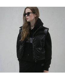 Siberia Duck Stella Crop Vest BLACK