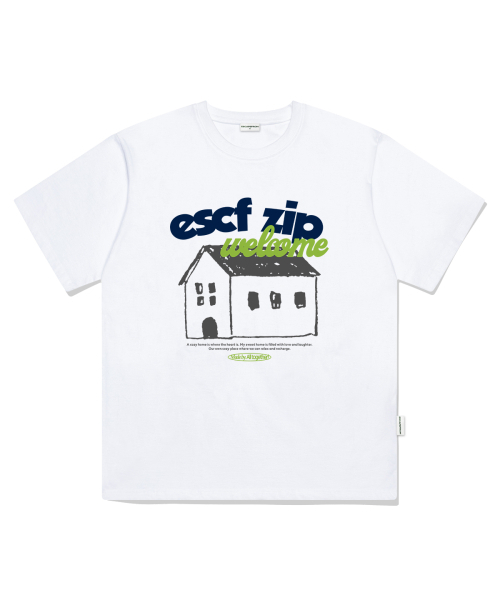 ESCAPEFROM(エスケープフロム)の「ウェルカムホームプリントオーバーサイズ半袖Tシャツホワイト(Tシャツ/カットソー・レディース・その他・SMALL/MEDIUM/LARGE)」の2枚目の写真