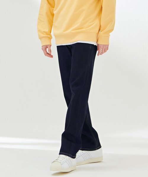 CHASECULT(チェイスカルト)の「男性 ローインバンディング ストレート デニムパンツ-DARK2313B04(デニムパンツ・メンズ・ネイビー・76/82/86/70)」の4枚目の写真